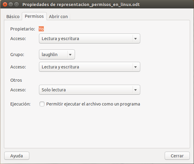 Visualizar Permisos de un Archivo