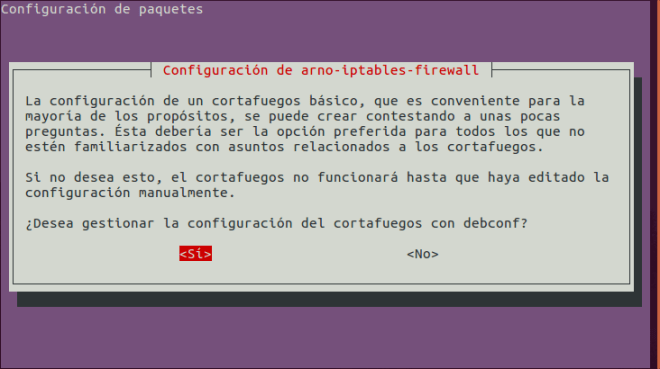 Arno Iptables Firewall: Configuración Inicial