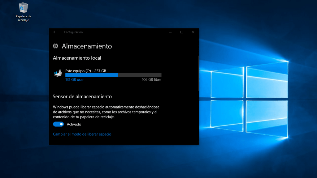 Liberar Espacio en Windows 10 Eliminando Temporales e Instalaciones&nbsp;Anteriores