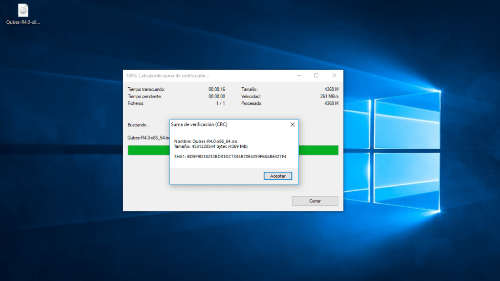 Como Comprobar la Integridad de una Imagen ISO en Windows&nbsp;10