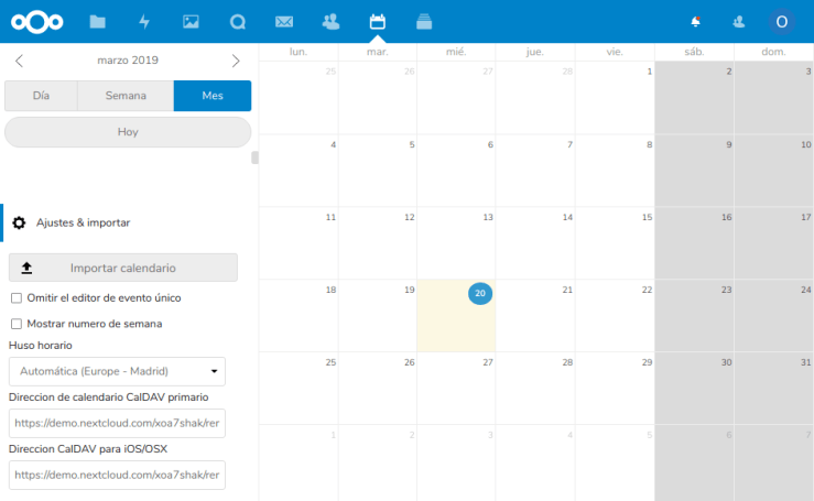 Nextcloud Calendar