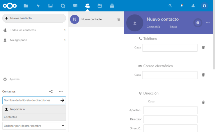 Nextcloud Contacts