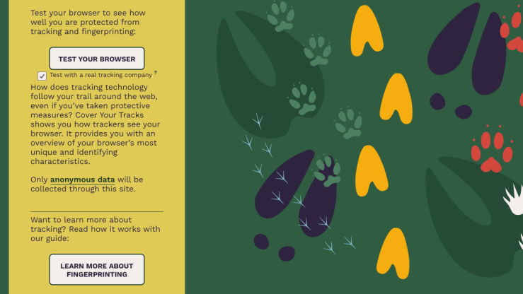 Cover Your Tracks. Test